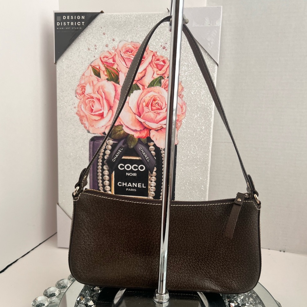 Kate Spade vintages brown Leather Cute Shoulder Bag. - Picture 6 of 10